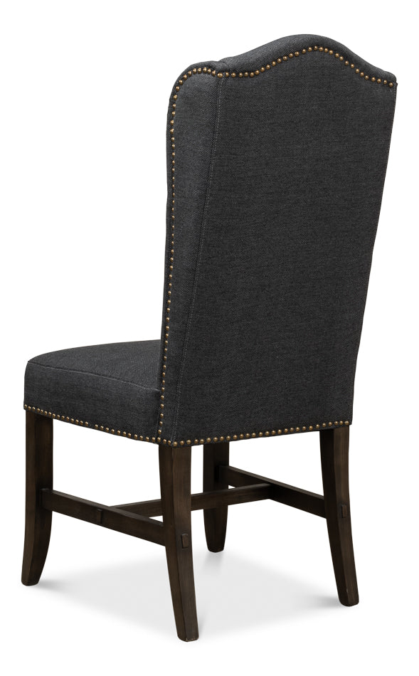 American Home Furniture | Sarreid - Black High Back Dining Chair - Set of 2