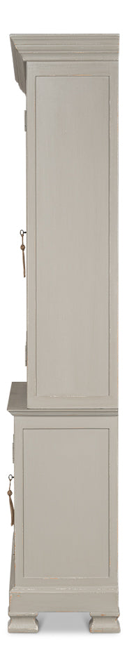 American Home Furniture | Sarreid - French Grey Cupboard