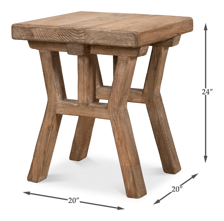 American Home Furniture | Sarreid - Farmhouse Side Table