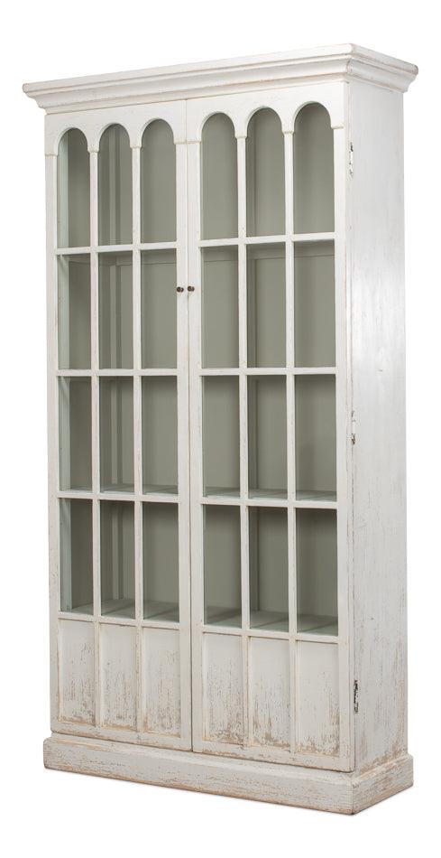 Sarreid Edgar Allan Glass Bookcase BOOKCASES + SHELVES