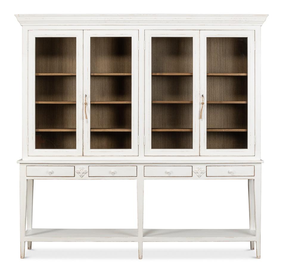 Sarreid Beacon Hill Display Case - White SIDEBOARDS + CREDENZAS