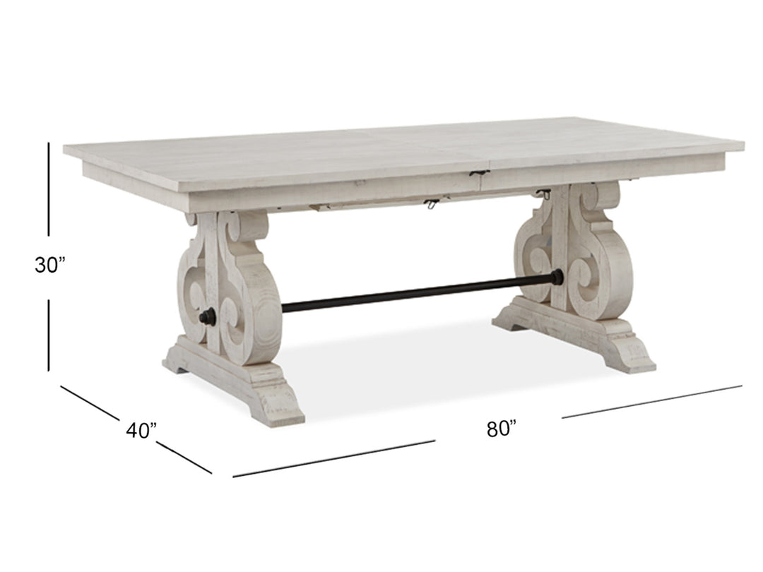 Bronwyn Alabaster Extendable Rectangular Dining Table - D4436-20