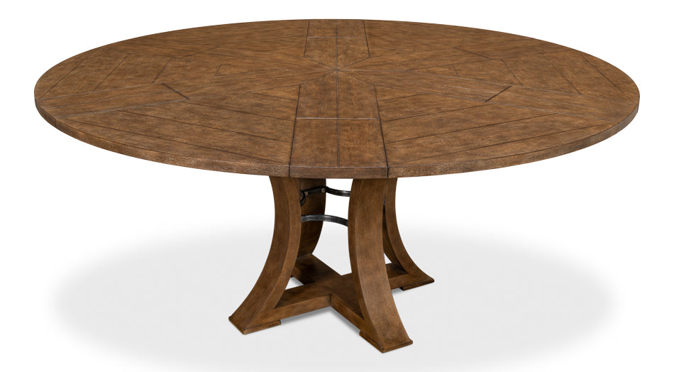 American Home Furniture | Sarreid - Oxford Jupe Dining Tbl Md Muted Fossil