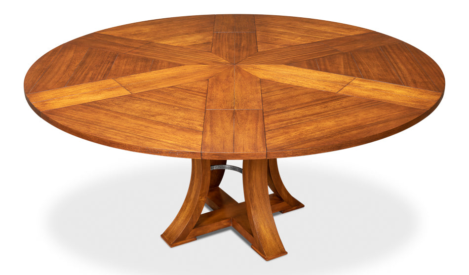 American Home Furniture | Sarreid - Oxford Jupe Dining Tbl Md Aged Tobacco