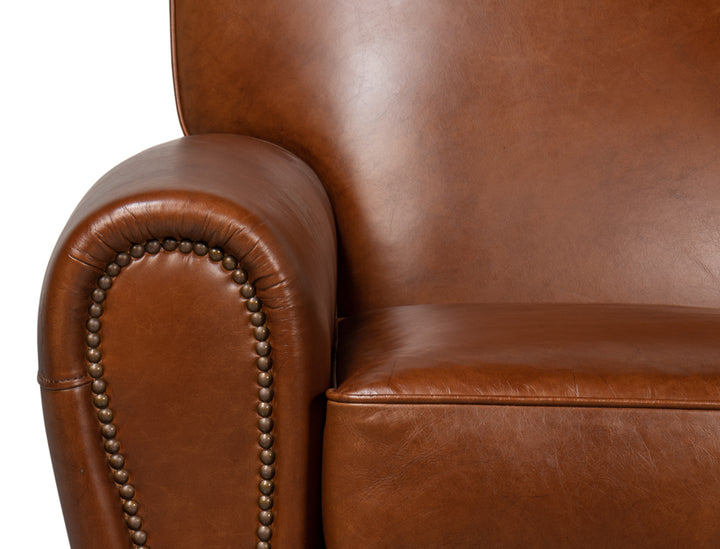 American Home Furniture | Sarreid - Elite French Club Swivel Chair