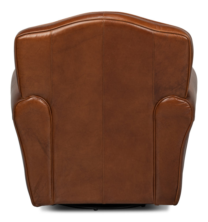 American Home Furniture | Sarreid - Elite French Club Swivel Chair