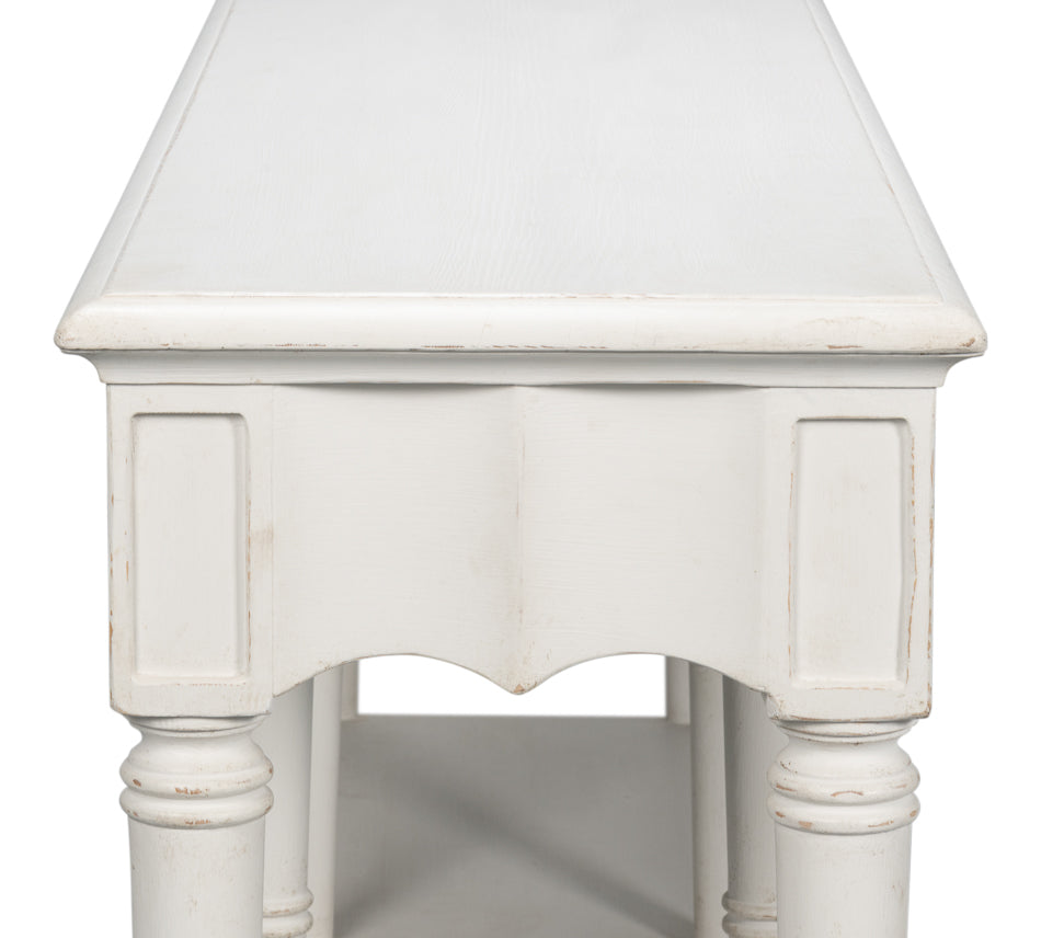 American Home Furniture | Sarreid - Chantal Console Table Antique White