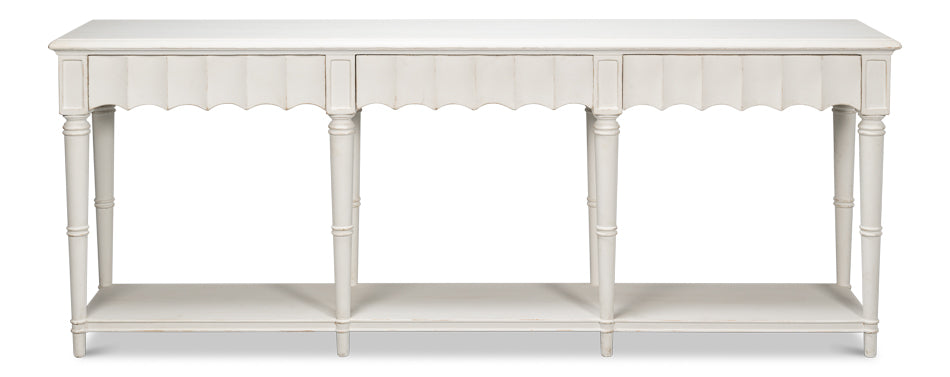 American Home Furniture | Sarreid - Chantal Console Table Antique White