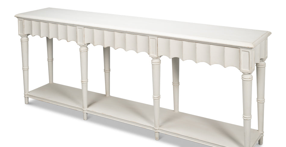 American Home Furniture | Sarreid - Chantal Console Table Antique White