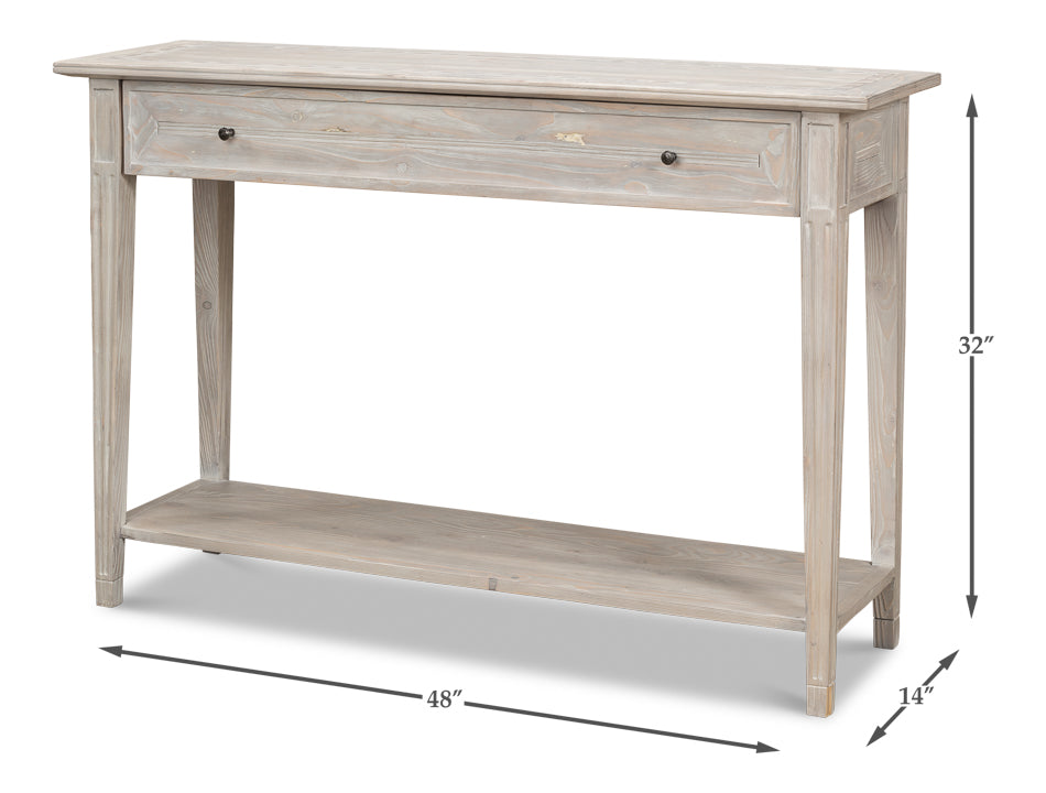 American Home Furniture | Sarreid - Ibiza Bungalow Console Table