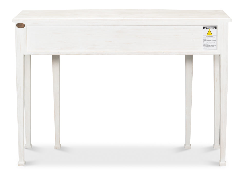 American Home Furniture | Sarreid - Madora Console Table - Bungalow White