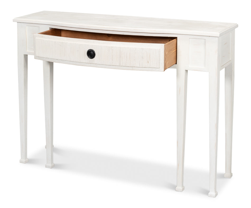 American Home Furniture | Sarreid - Madora Console Table - Bungalow White