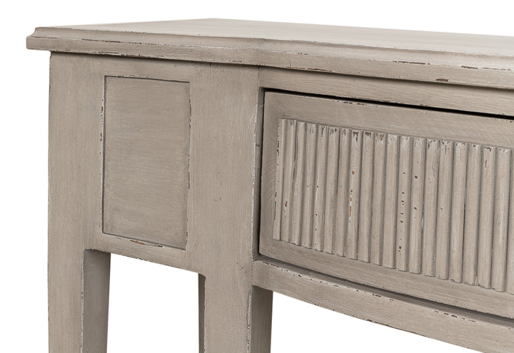 American Home Furniture | Sarreid - Madora Bungalow Console Table - Grey