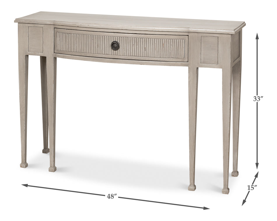 American Home Furniture | Sarreid - Madora Bungalow Console Table - Grey