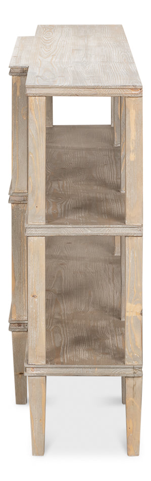 American Home Furniture | Sarreid - Grange Bungalow Console - Grey Thorne