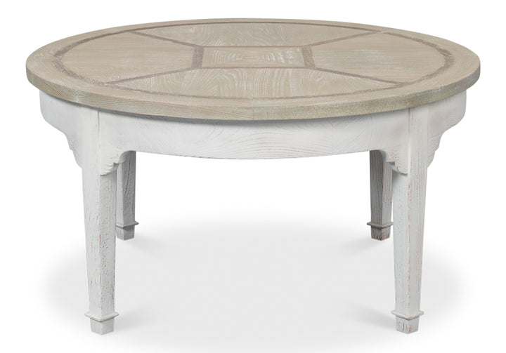 American Home Furniture | Sarreid - Barbera Vineyards Round Coffee Table