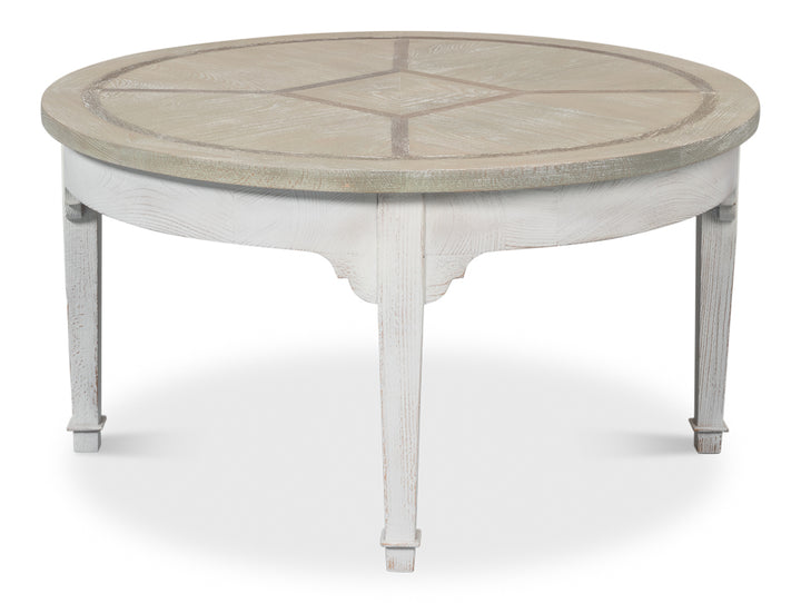 American Home Furniture | Sarreid - Barbera Vineyards Round Coffee Table
