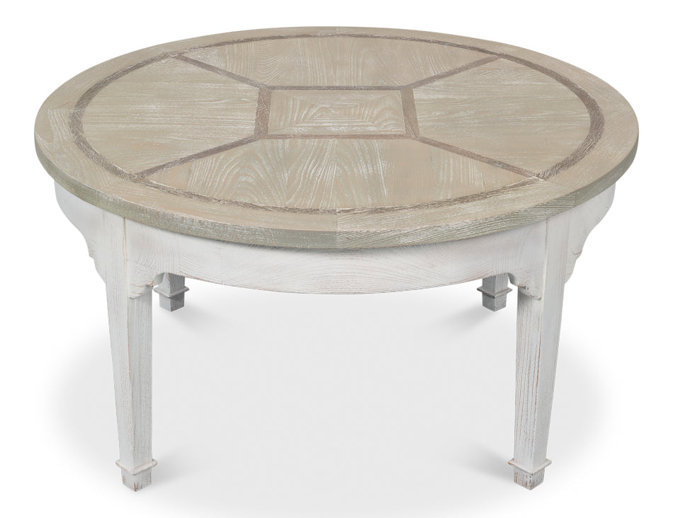 American Home Furniture | Sarreid - Barbera Vineyards Round Coffee Table