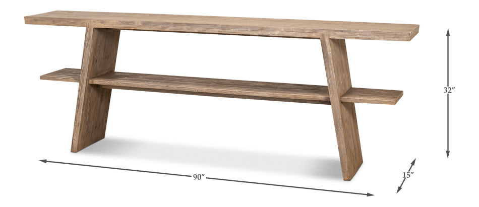 American Home Furniture | Sarreid - Bodega Vineyards Console Table