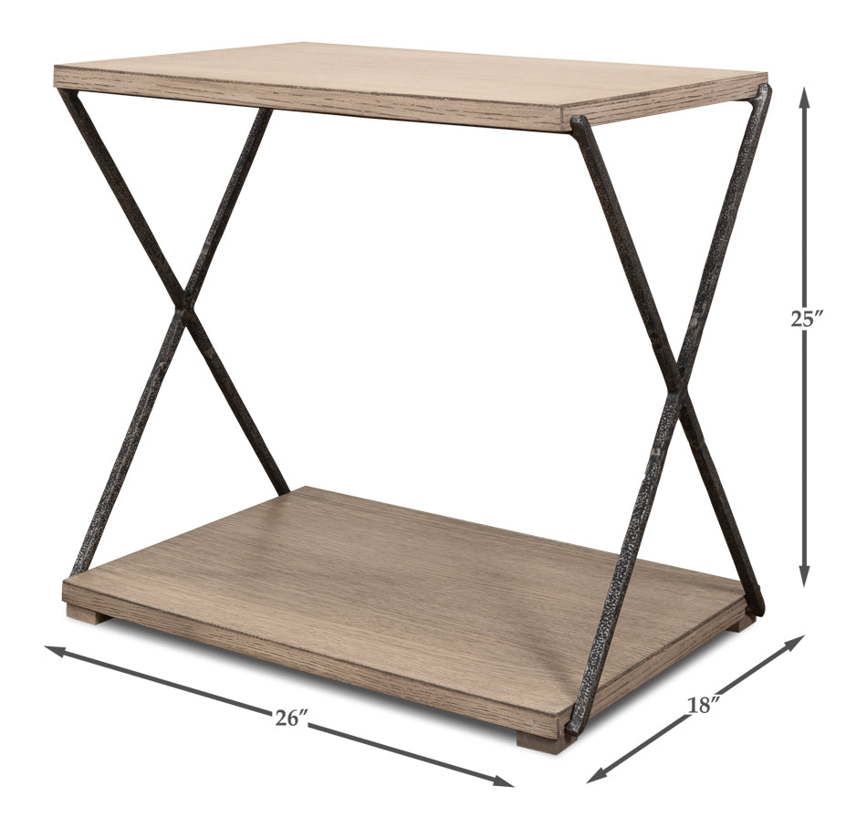 American Home Furniture | Sarreid - Nathanial Side Table