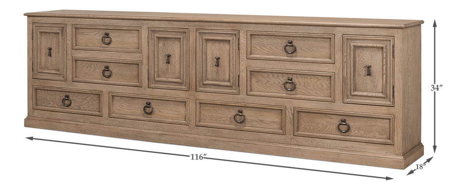 American Home Furniture | Sarreid - Chester Equestrian Credenza