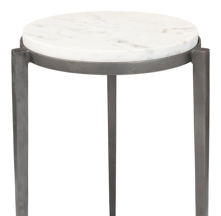 American Home Furniture | Sarreid - Gabi Marble Top Side Table