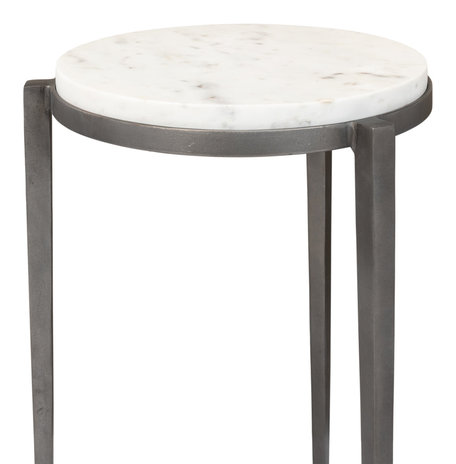 American Home Furniture | Sarreid - Gabi Marble Top Side Table