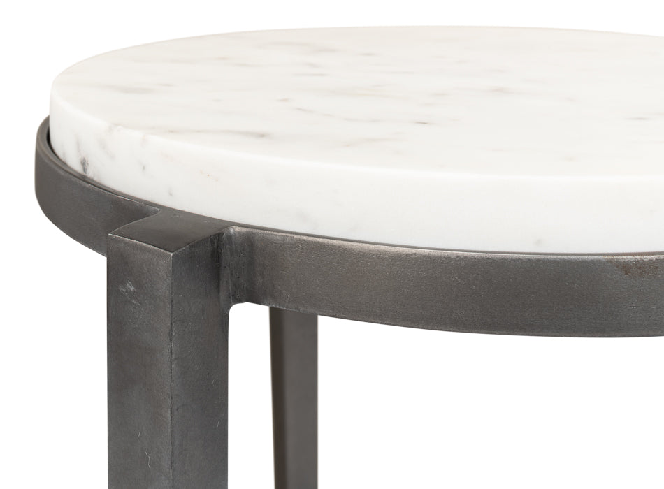 American Home Furniture | Sarreid - Gabi Marble Top Side Table