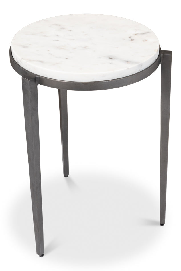 American Home Furniture | Sarreid - Gabi Marble Top Side Table