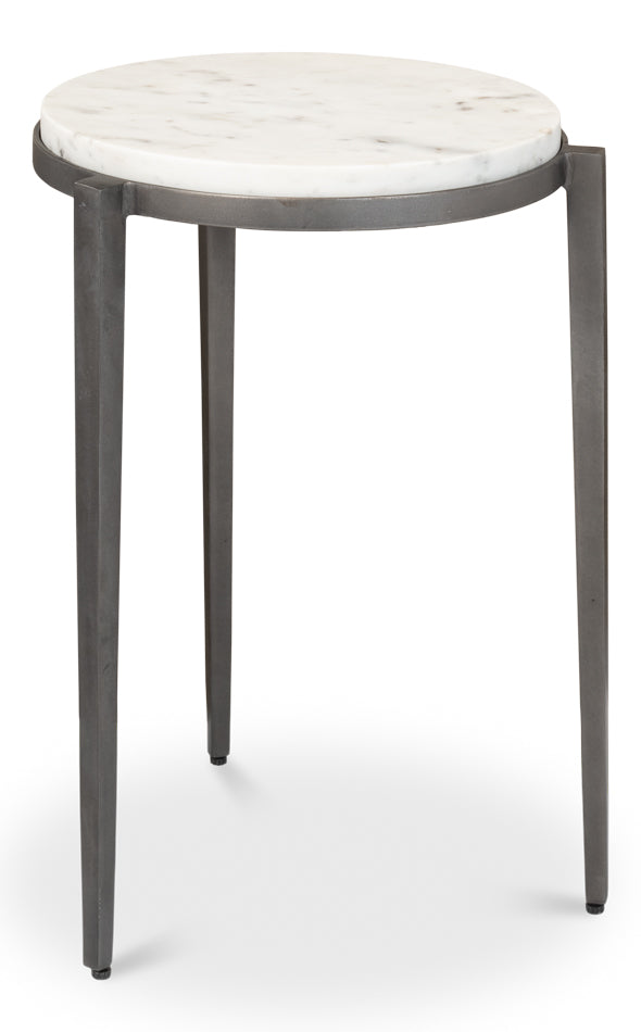 American Home Furniture | Sarreid - Gabi Marble Top Side Table