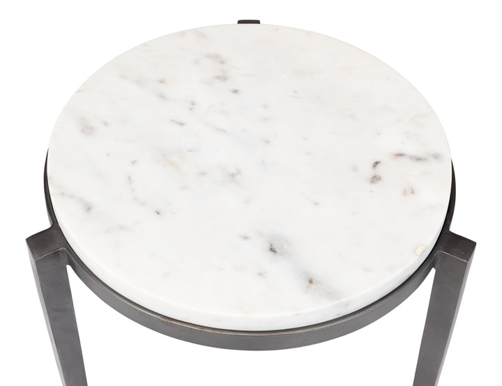 American Home Furniture | Sarreid - Gabi Marble Top Side Table