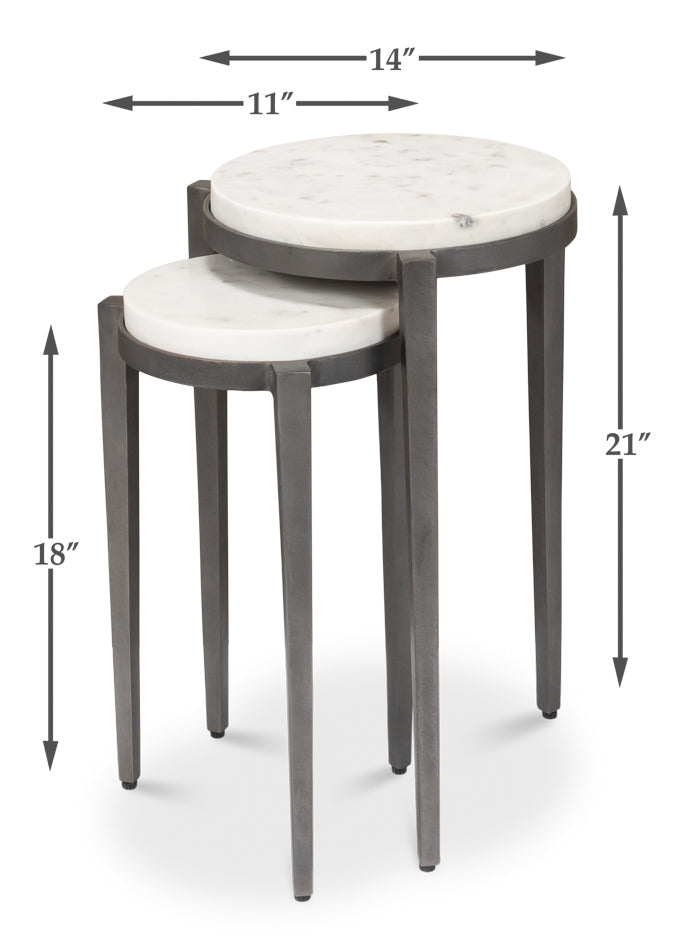 American Home Furniture | Sarreid - Gabi Nesting Side Tables - Set Of 2