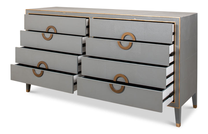 American Home Furniture | Sarreid - Gabriella Chest Of Drawers - Storm Grey