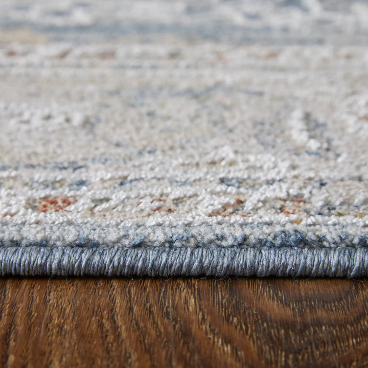 Rectangle/5' x 7'6"/Blue/Ivory