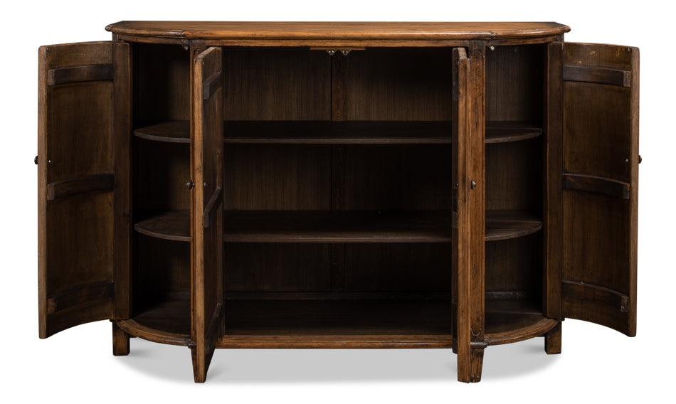 Sarreid Brooks Demilune - Brown SIDEBOARDS + CREDENZAS