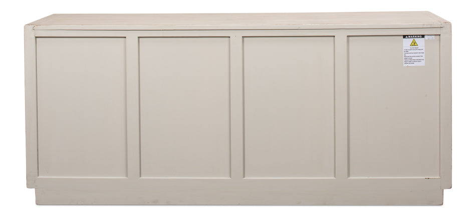 American Home Furniture | Sarreid - Argyle Sideboard - 4 Doors - Stone Grey