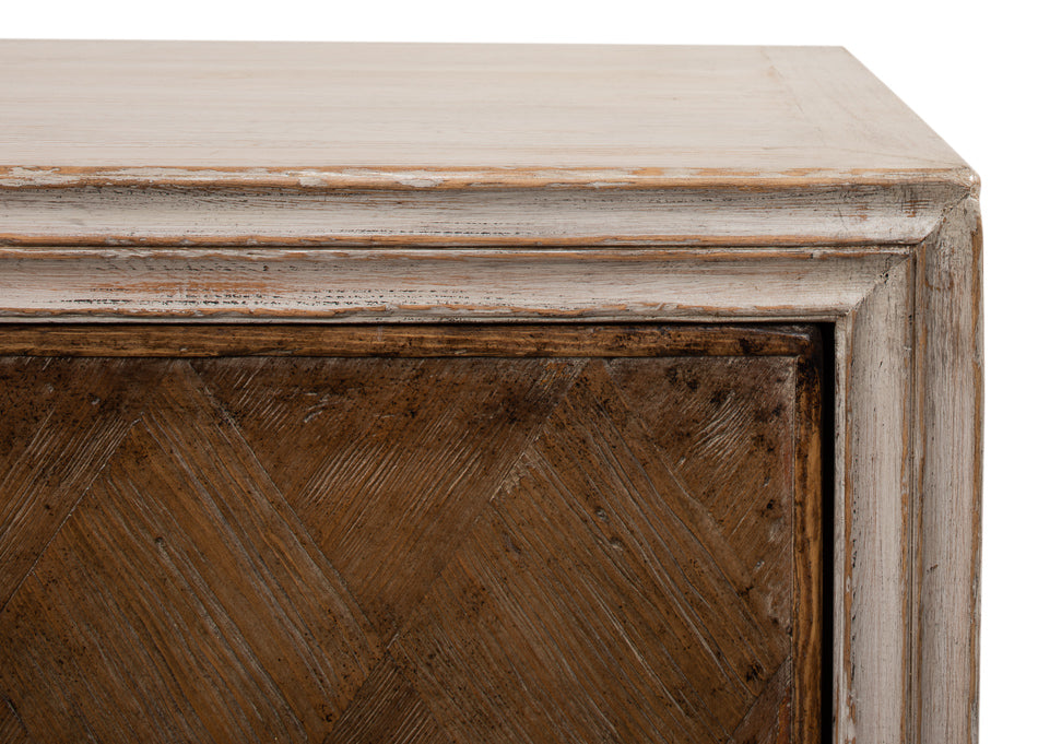 American Home Furniture | Sarreid - Argyle Sideboard - 4 Doors - Stone Grey