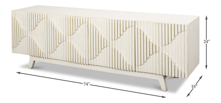 American Home Furniture | Sarreid - Lola Sideboard - Antique White 1