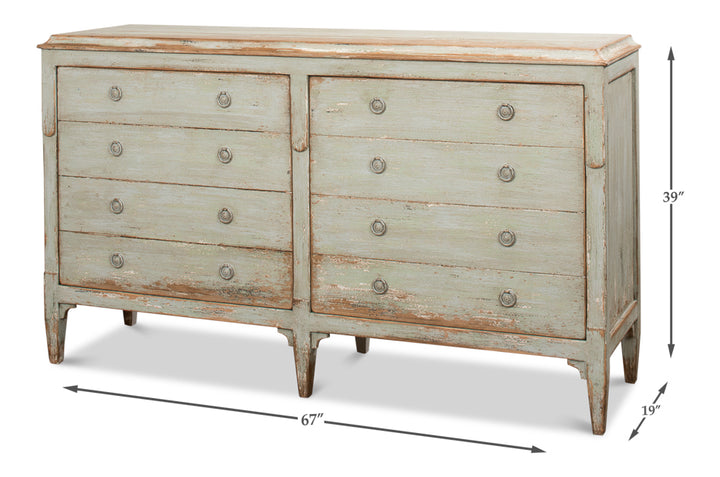 American Home Furniture | Sarreid - Landry 2 Door Sideboard - Sage