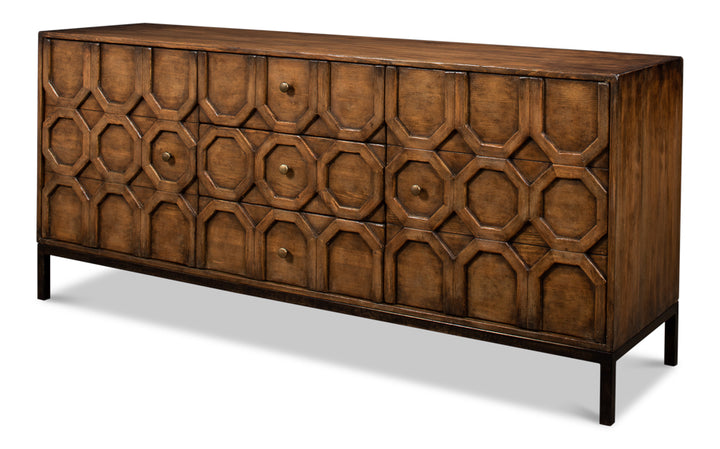 American Home Furniture | Sarreid - Becket Sideboard - Brown