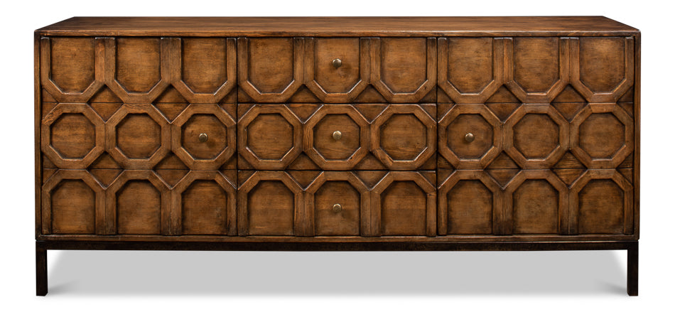 American Home Furniture | Sarreid - Becket Sideboard - Brown