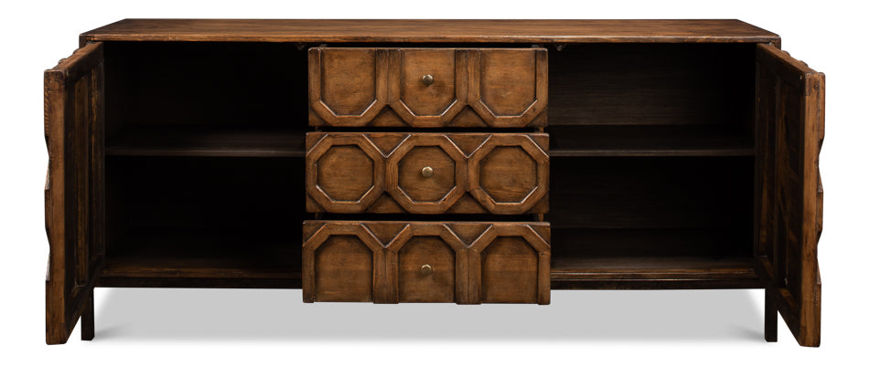 American Home Furniture | Sarreid - Becket Sideboard - Brown