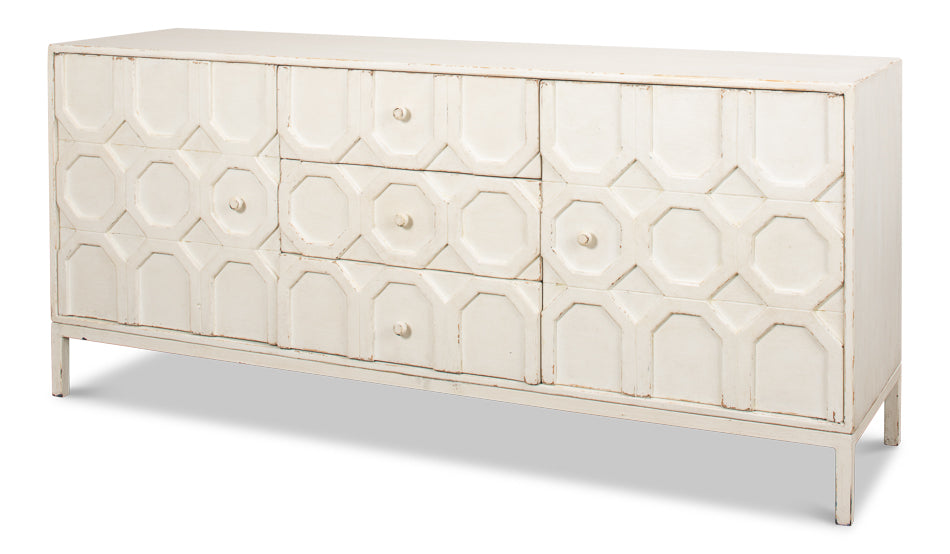 American Home Furniture | Sarreid - Becket Sideboard - Antique White
