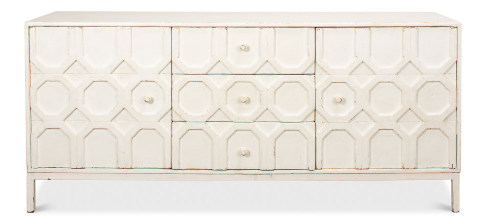 American Home Furniture | Sarreid - Becket Sideboard - Antique White