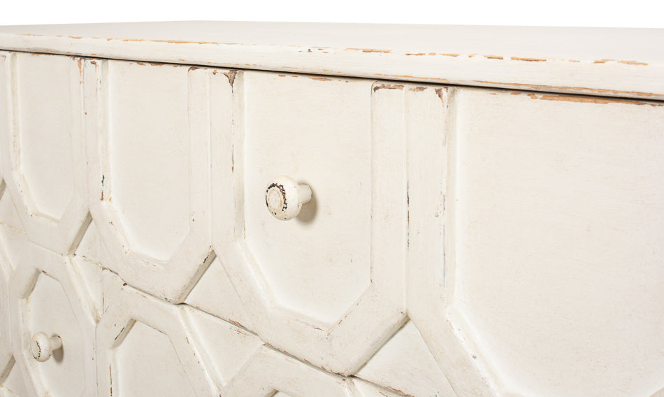 American Home Furniture | Sarreid - Becket Sideboard - Antique White