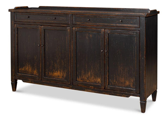 Sarreid Madigan Sideboard - Antique Black SIDEBOARDS + CREDENZAS