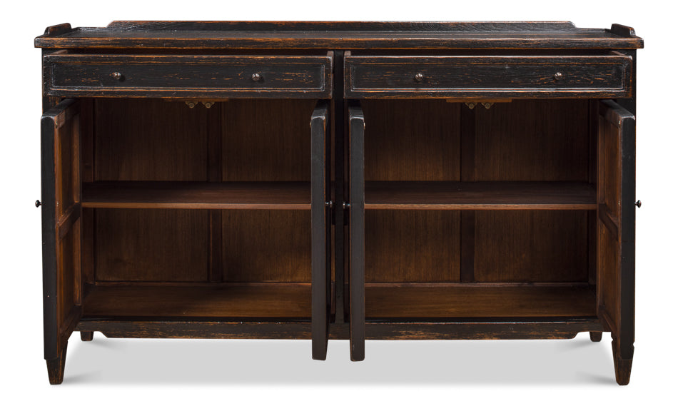 American Home Furniture | Sarreid - Madigan Sideboard - Antique Black