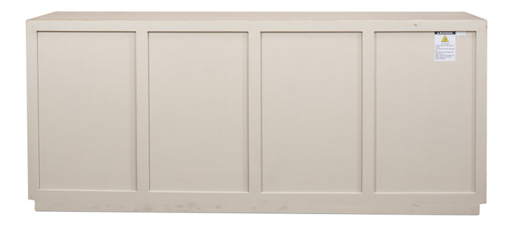 American Home Furniture | Sarreid - Hollis 4 Door Sideboard Stone Grey