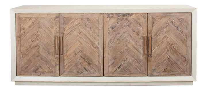 American Home Furniture | Sarreid - Hollis 4 Door Sideboard - Ant.White