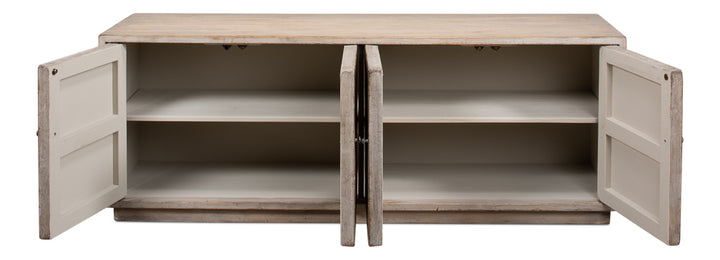 American Home Furniture | Sarreid - Amalia Tv Stand - Stone Grey